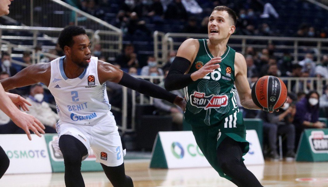 Euroleague: Ο Παναθηναϊκός νίκησε τη Ζενίτ με Νέντοβιτς και Παπαγιάννη (70-64)
