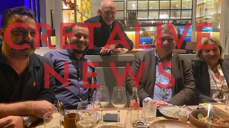 Κρήτη: Tυχαία συνάντηση Παπανδρέου – Καστανίδη στο Ηράκλειο – ΦΩΤΟ