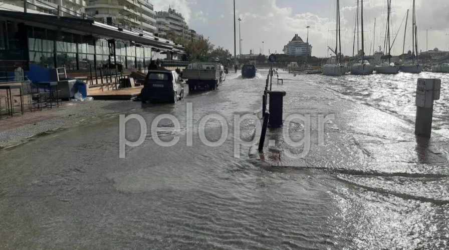Πλημμύρες στην Μαρίνα της Πάτρας