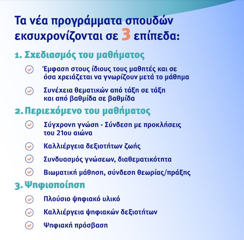 προγράμματα σπουδών