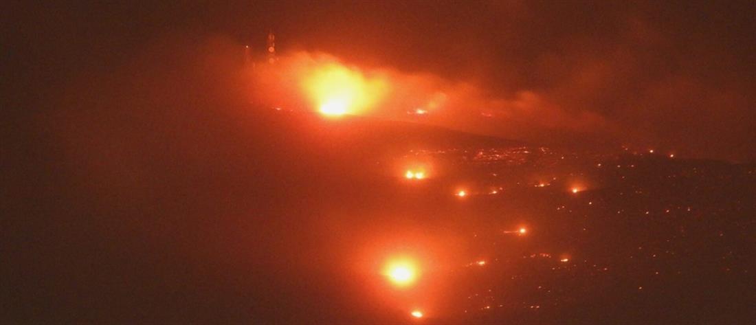 Μεγάλη φωτιά στην Τήνο: Μήνυμα από το 112 – Εκκένωση οικισμών