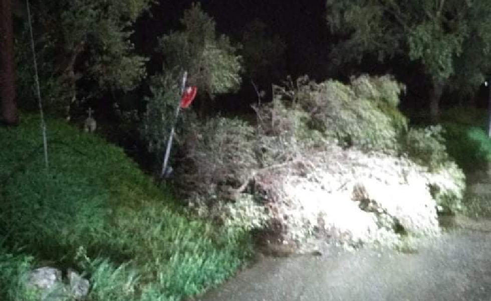 Ζημιές από την κακοκαιρία στην Ζάκυνθο