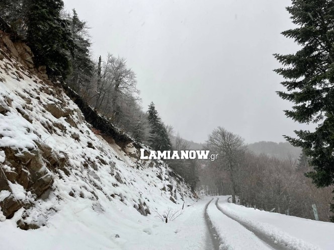 Χιόνια στη Φθιώτιδα