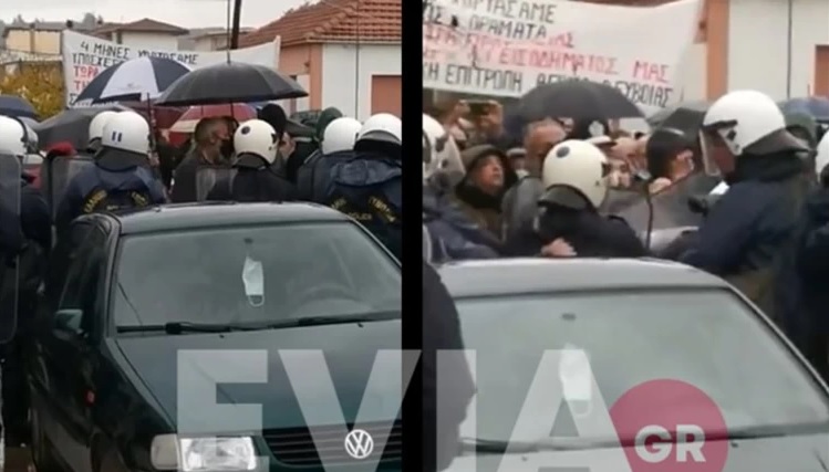 Εύβοια: Ένταση κατά την επίσκεψη του Κυριάκου Μητσοτάκη στην Ιστιαία