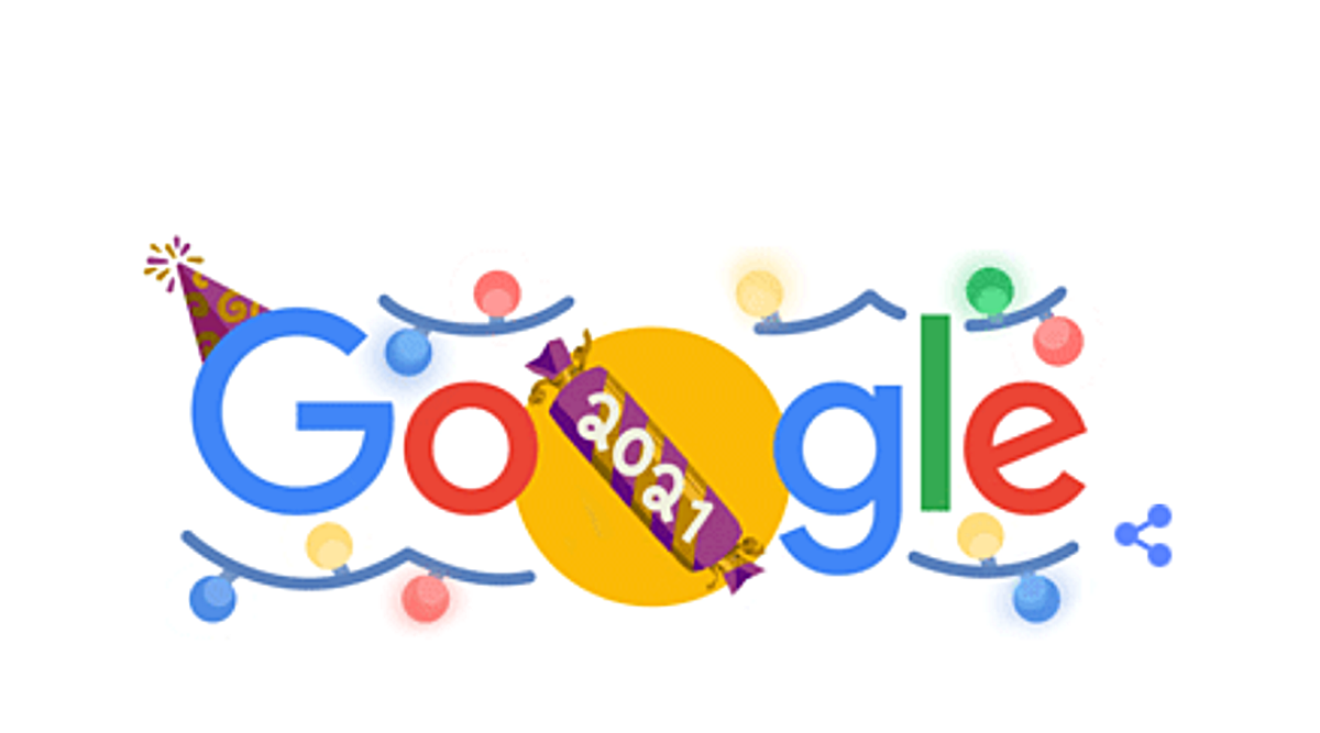 Google Doodle: Αποχαιρετά το 2021 εορταστικά