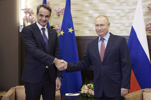 Κυριάκος Μητσοτάκης - Βλάντιμρ Πούτιν