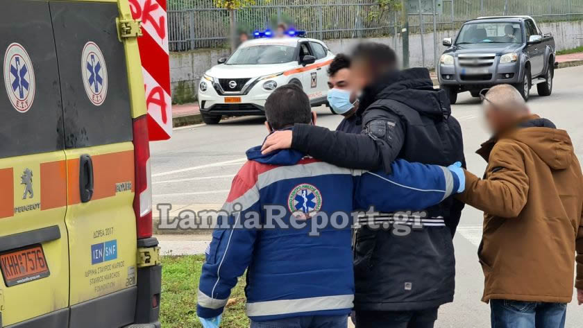 Μπετονιέρα παρέσυρε ντελιβερά στη Λαμία 