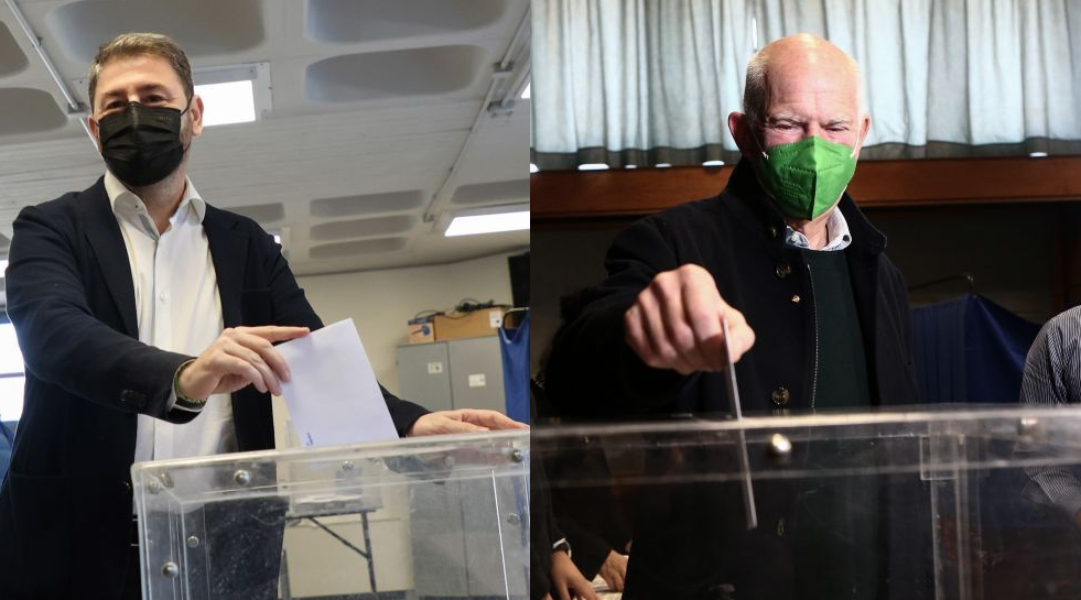 Εκλογές ΚΙΝΑΛ: Νίκος Ανδρουλάκης και Γιώργος Παπανδρέου στο δεύτερο γύρο – Τρίτος ο Λοβέρδος – ΒΙΝΤΕΟ