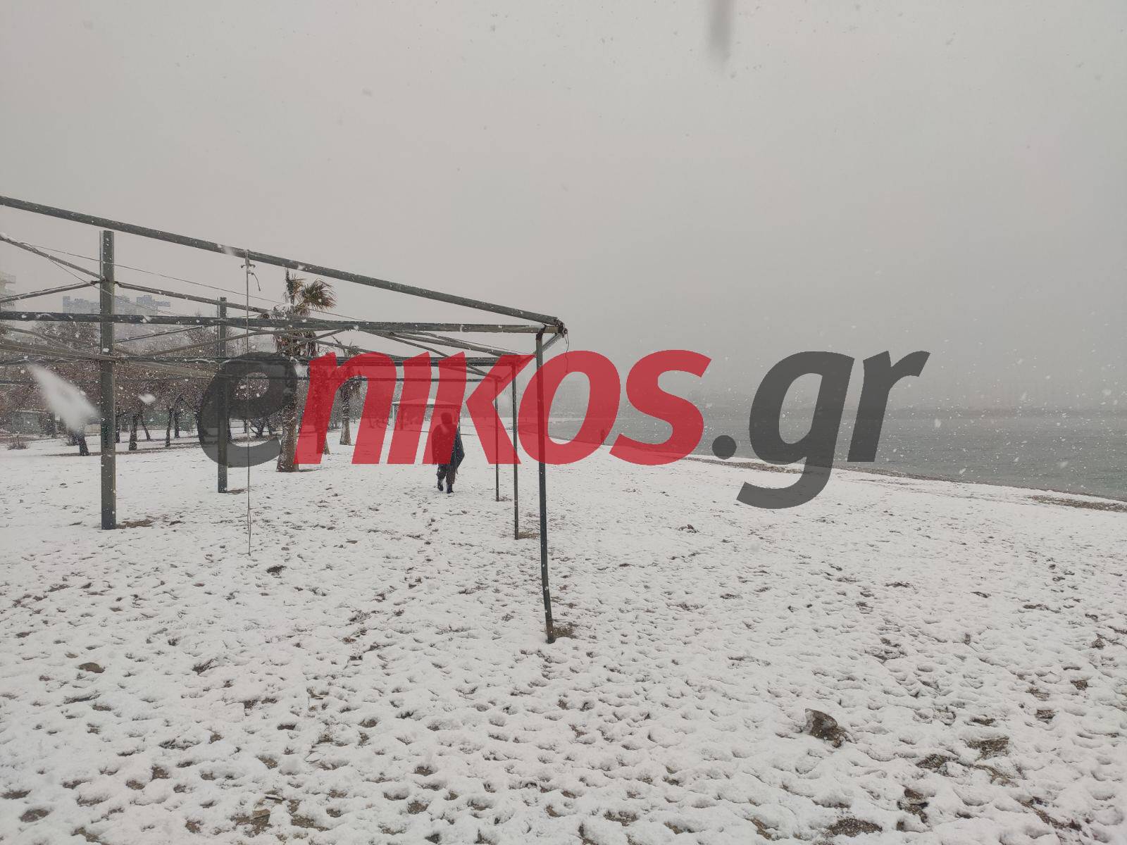 χιόνια Παλαιό Φάληρο Ελπίς