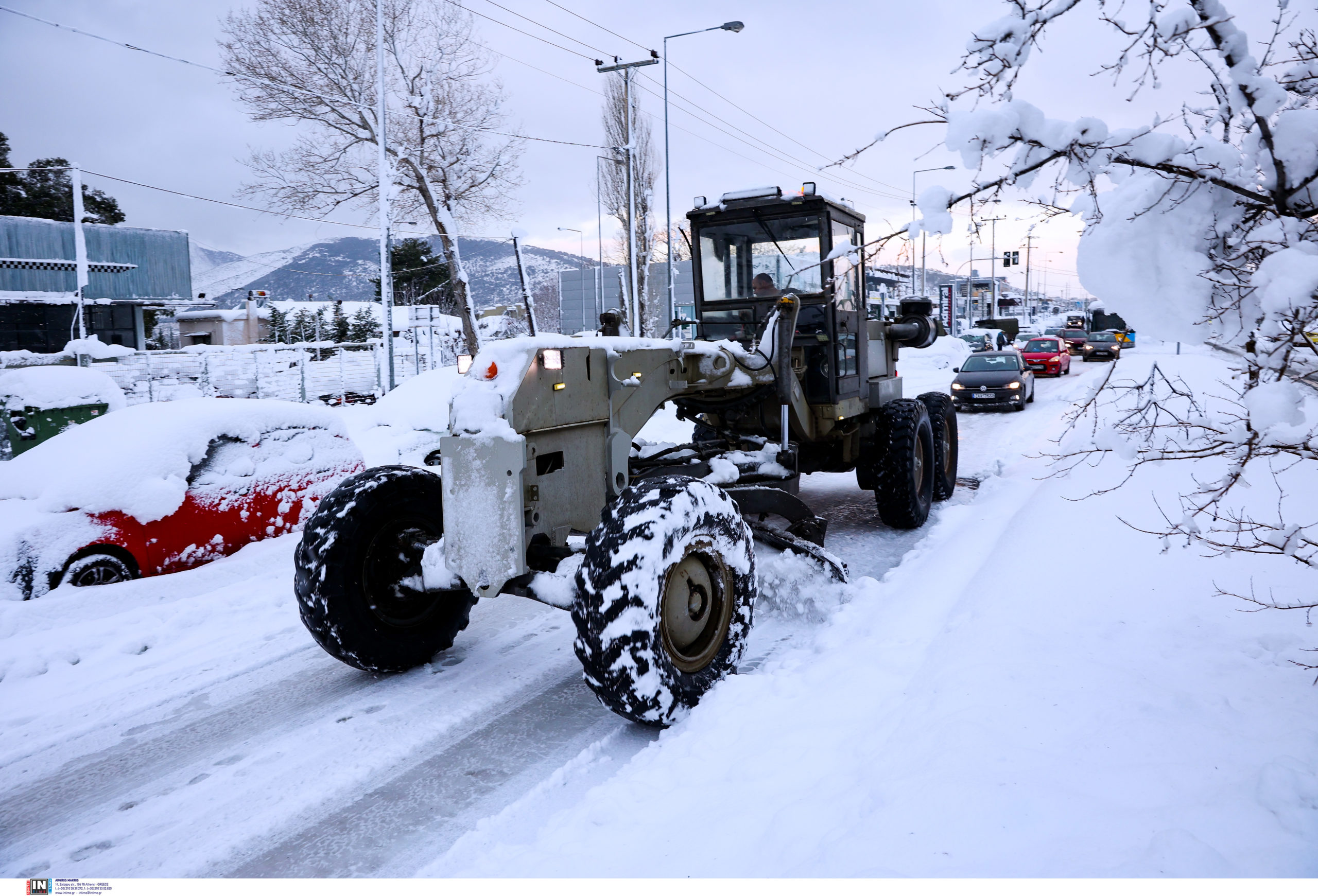 Αττική Οδός εκχιονιστικά