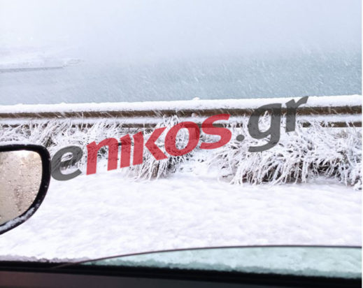 κακοκαιρία Ελπίς- χιόνια- Χαλκίδα