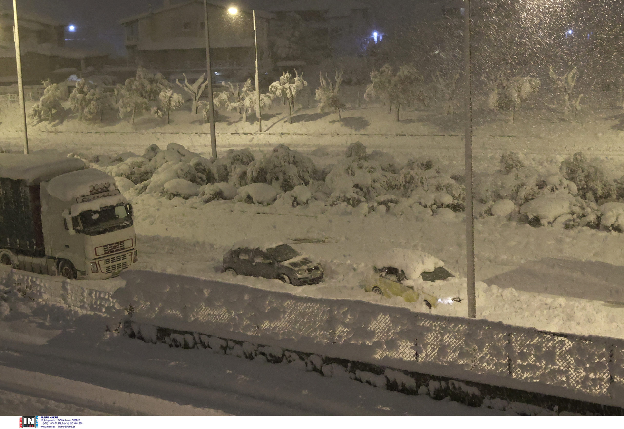 κακοκαιρία -Αττική Οδός
