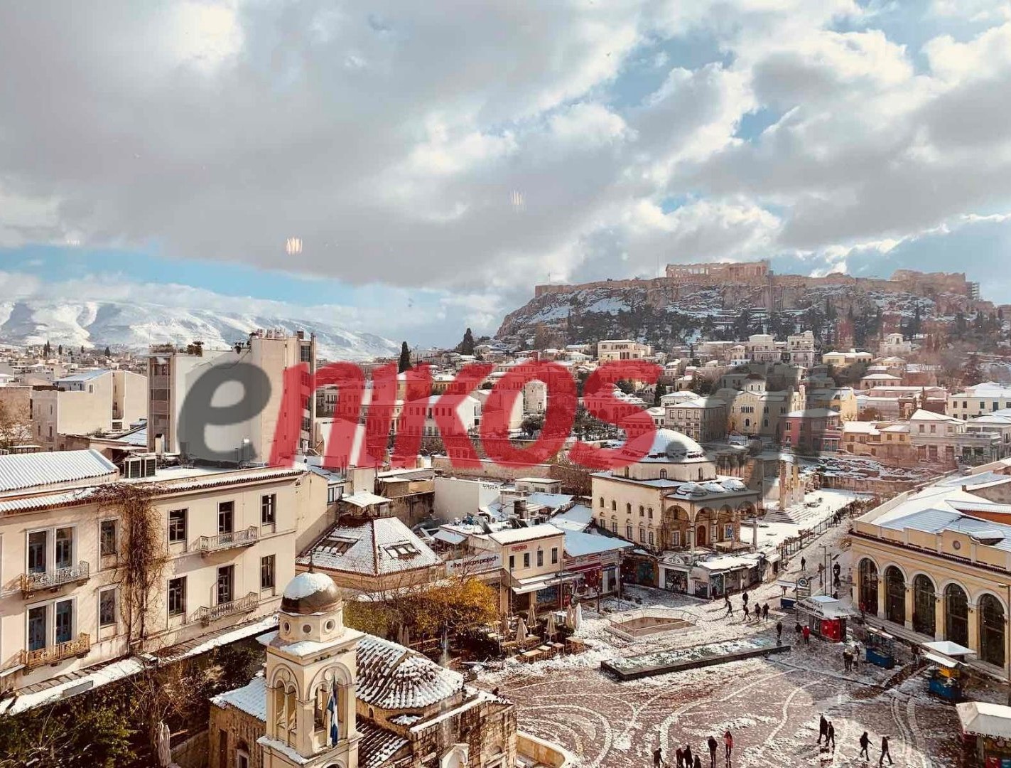 Κακοκαιρία “Ελπίς”: Εντυπωσιακή εικόνα από το χιονισμένο Μοναστηράκι -ΦΩΤΟ αναγνώστη