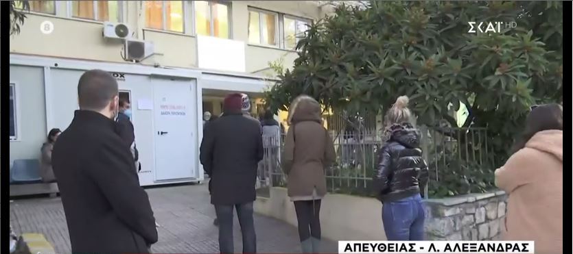 Ουρές - τεστ κορονοϊού