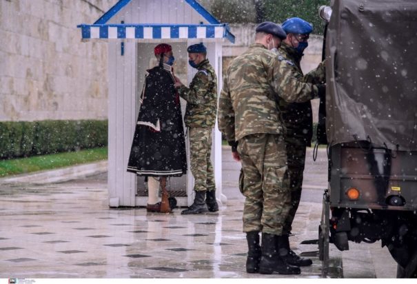 κακοκαιρία Ελπίς - εύζωνες