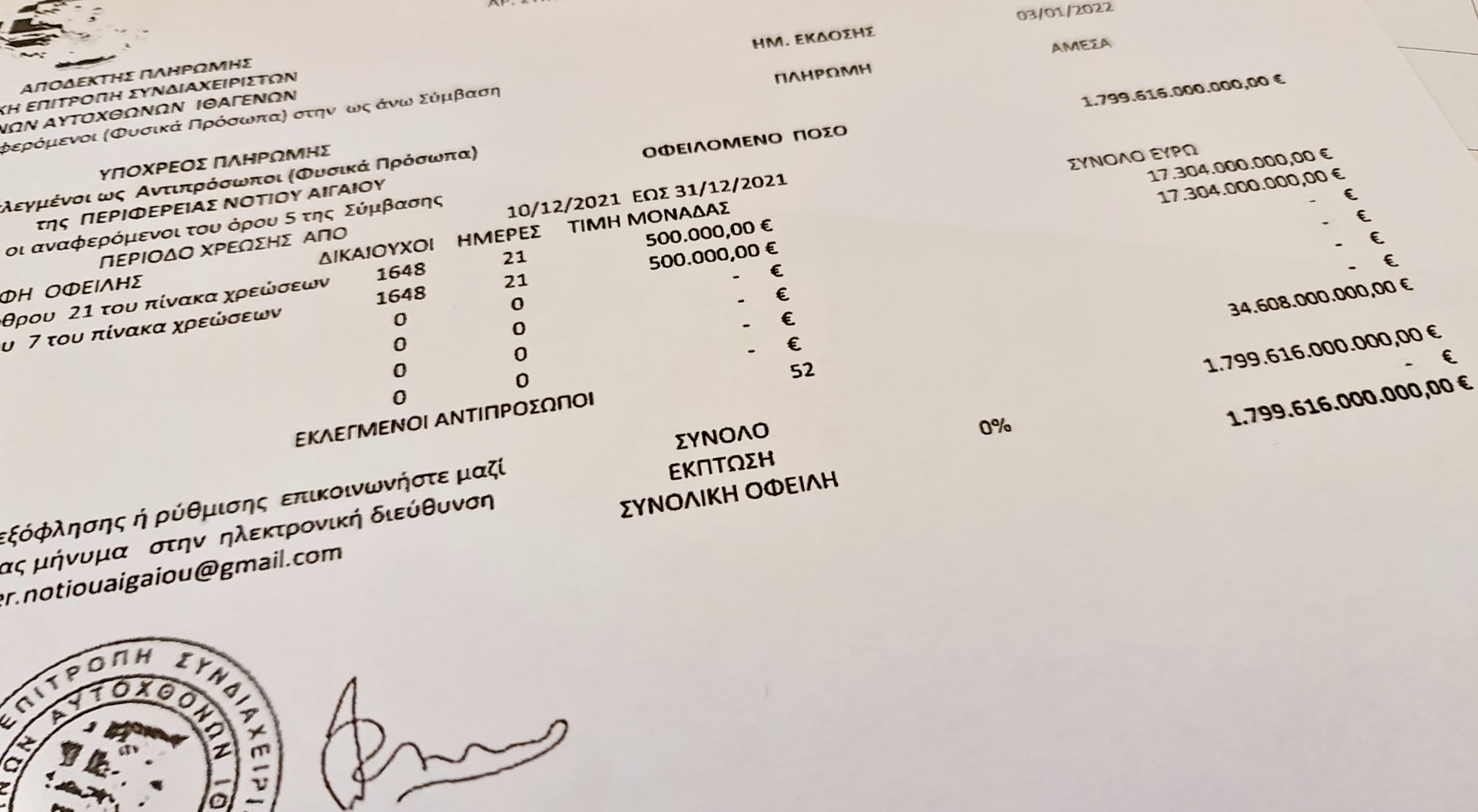 πρόστιμο - Αυτόχθονες