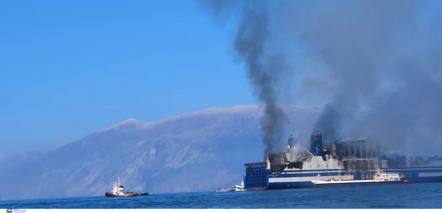 Euroferry Olympia - πλοίο - φωτιά