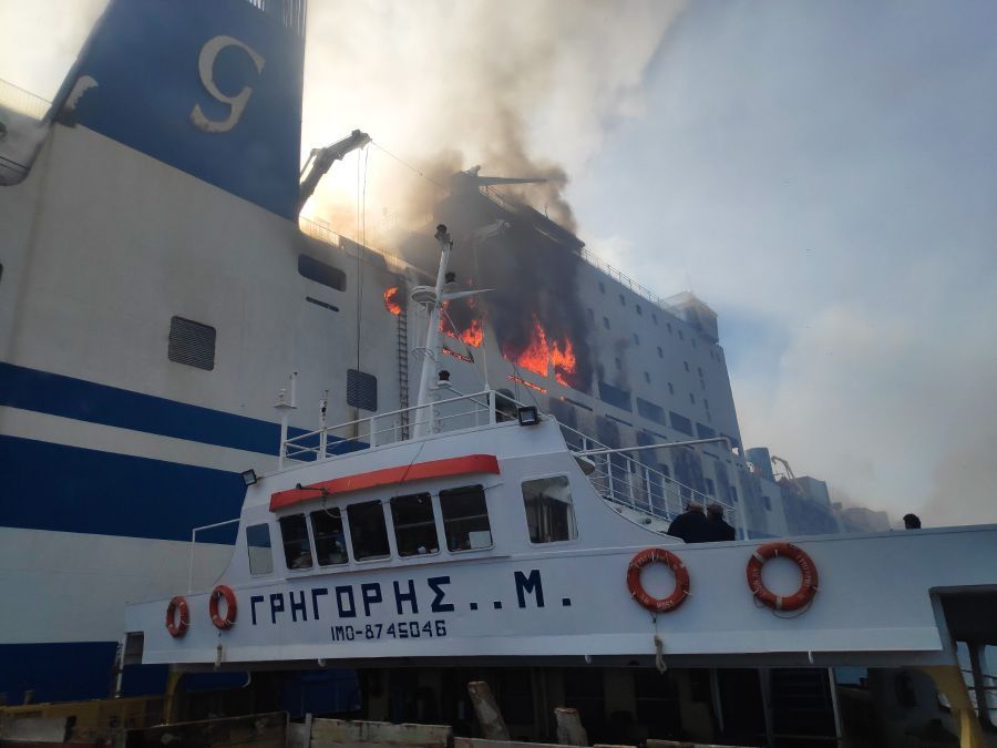 Euroferry Olympia-πλοίο- φωτιά