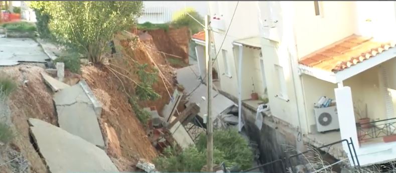 Νέος Βουτζάς - σπίτι- καθίζηση