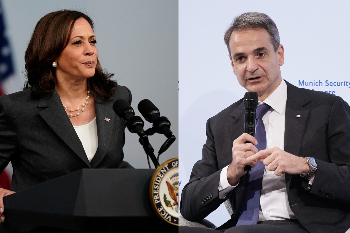 Mητσοτάκης Καμάλα Χάρις