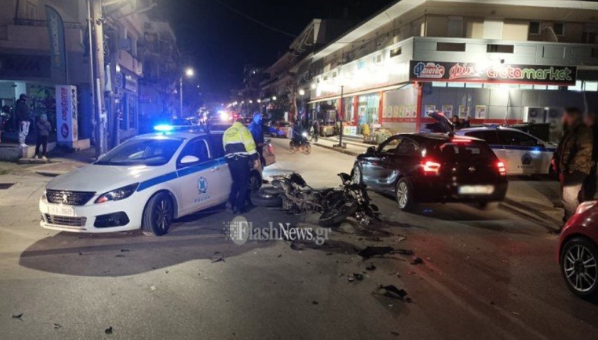 Χανιά: Σοβαρός τραυματισμός αστυνομικού σε τροχαίο – ΦΩΤΟ
