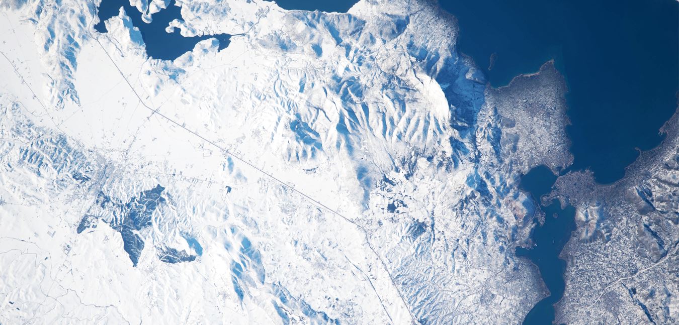 Έτσι φαινόταν από το διάστημα η χιονισμένη Ελλάδα – Εντυπωσιακές φωτογραφίες