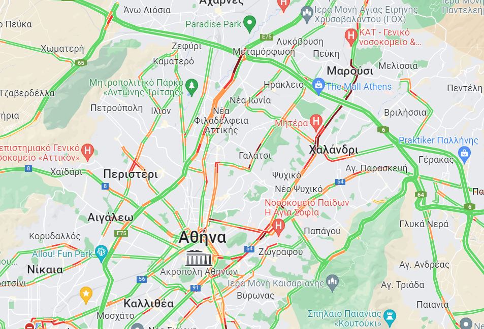 Κίνηση στους δρόμους