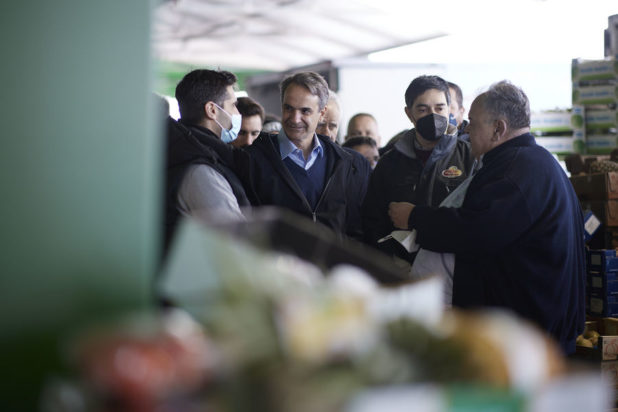 Κυριάκος Μητσοτάκης λαχαναγορά Ρέντης