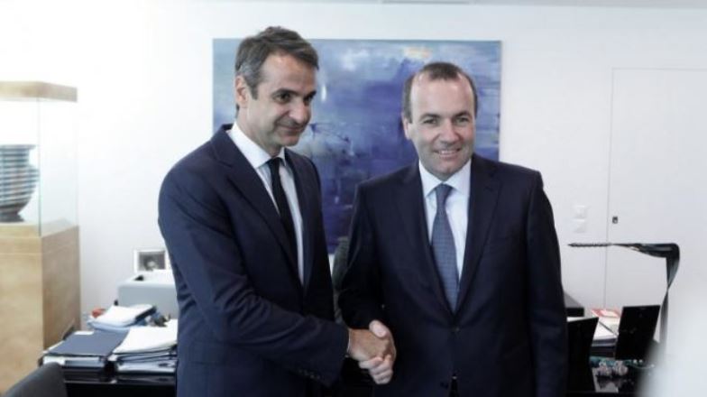 Κυριάκος Μητσοτάκης: Δείπνο εργασίας με τον πρόεδρο της ΚΟ του ΕΛΚ Μάνφρεντ Βέμπερ