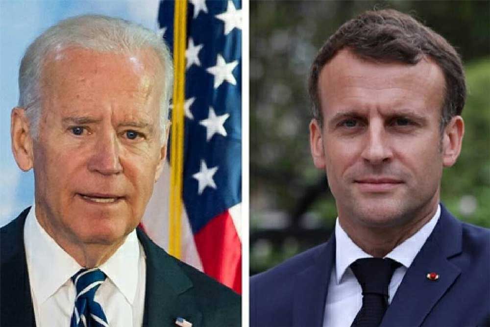 Ουκρανία: Ο Μακρόν συνομίλησε την Κυριακή με Μπάιντεν και Ζελένσκι