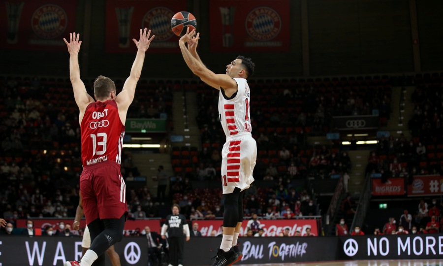 Euroleague: Μεγάλο διπλό του Ολυμπιακού μέσα στο Μόναχο (88-98)