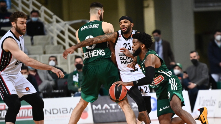 Euroleague: Δεν τα κατάφερε ο Παναθηναϊκός απέναντι στην Αρμάνι (75-76)