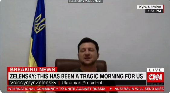 “Λύγισε” ο διερμηνέας του CNN κατά τη διάρκεια της ομιλίας Ζελένσκι