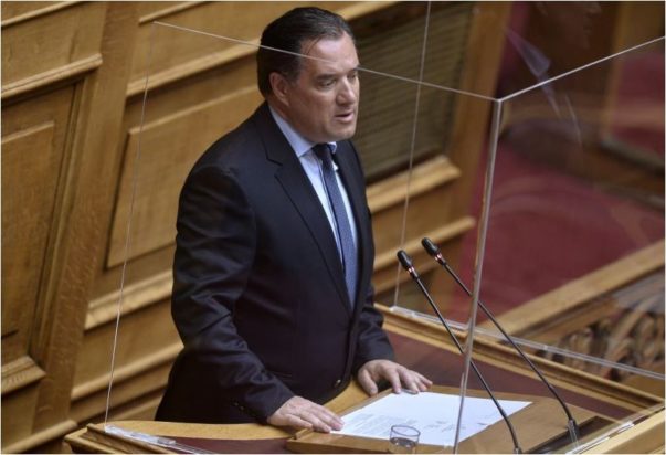 Άδωνις Γεωργιάδης-σουβλάκια