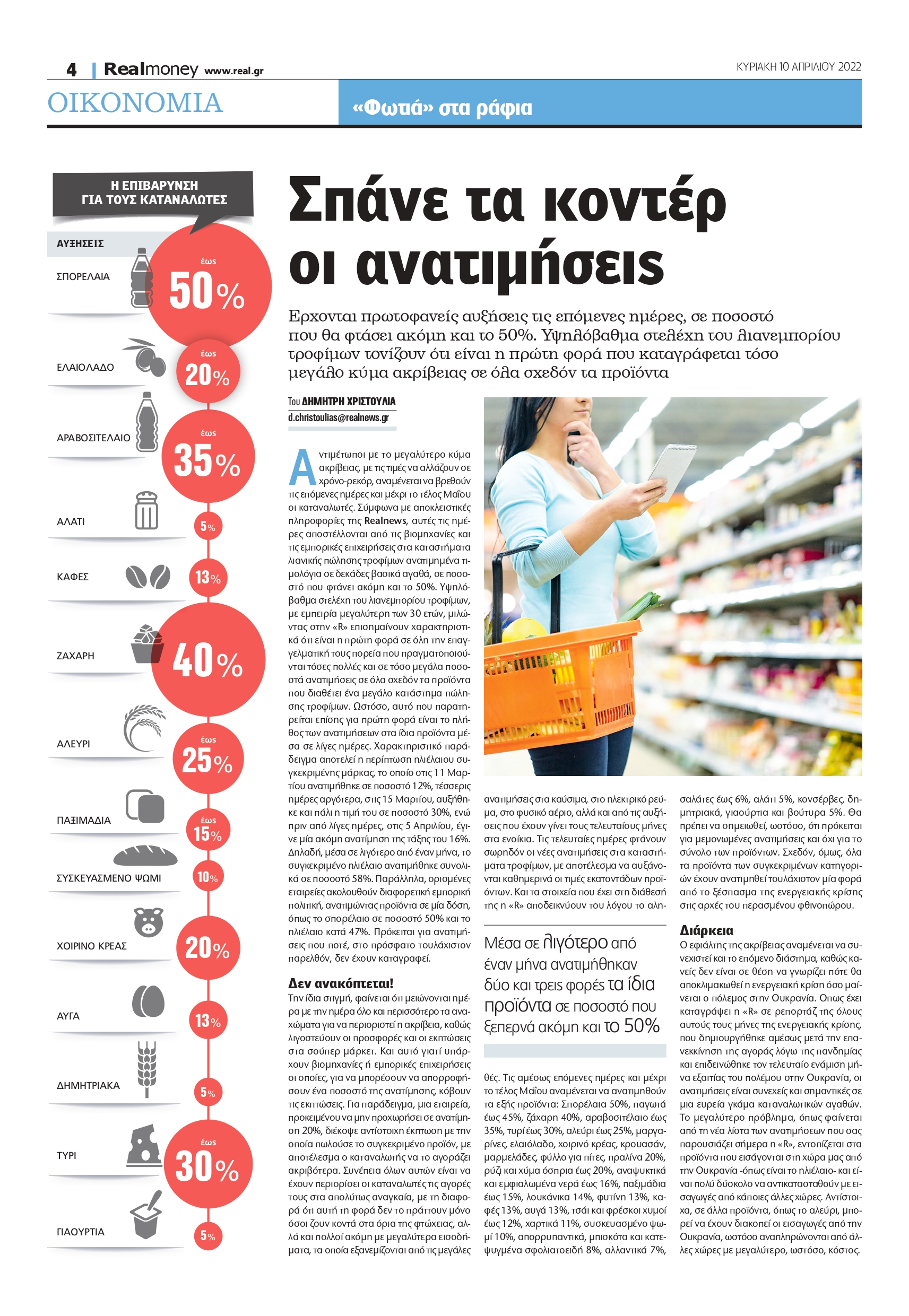 ανατιμήσεις - ακρίβεια