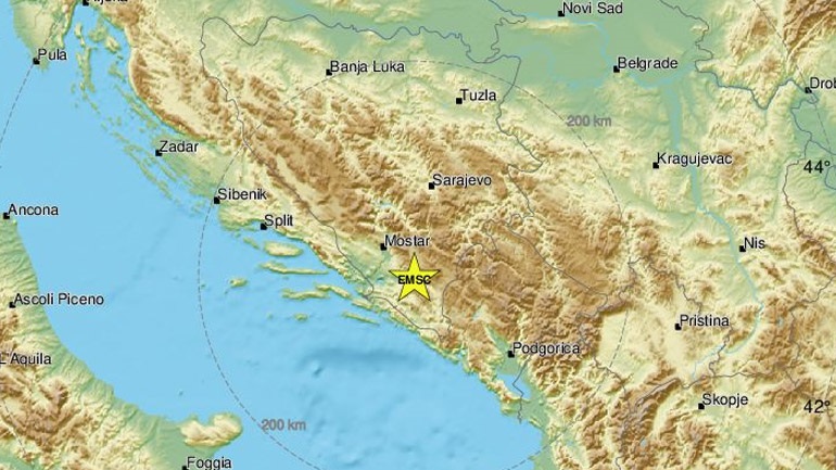 Βοσνία: Μία νεκρή από ισχυρή σεισμική δόνηση 5,7 Ρίχτερ – Εκτεταμένες ζημιές