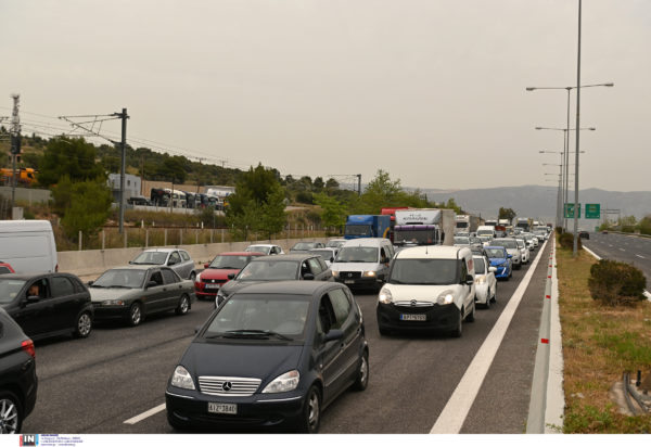 κίνηση διόδια Ελευσίνα