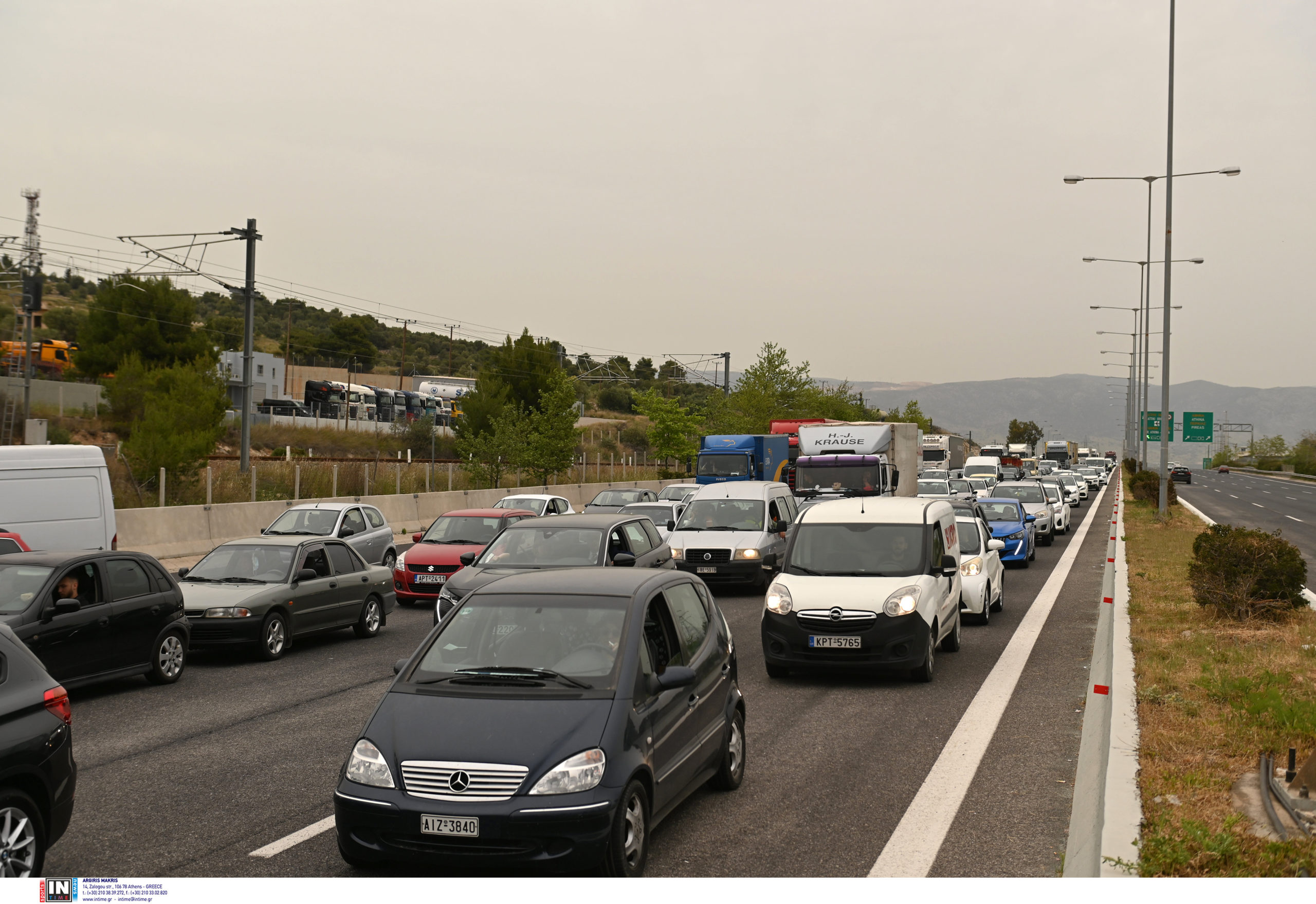 κίνηση διόδια Ελευσίνα