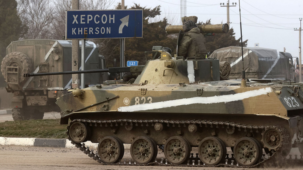 Πόλεμος στην Ουκρανία: Η Ρωσία διατείνεται πως κυρίευσε όλη την περιφέρεια της Χερσώνας