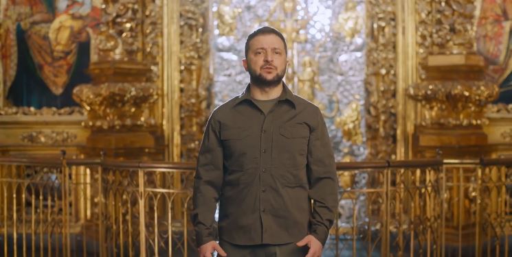 Το μήνυμα Ζελένσκι για το Πάσχα στον καθεδρικό ναό της Αγίας Σοφίας: Καμία “κακία” δεν θα μας καταστρέψει