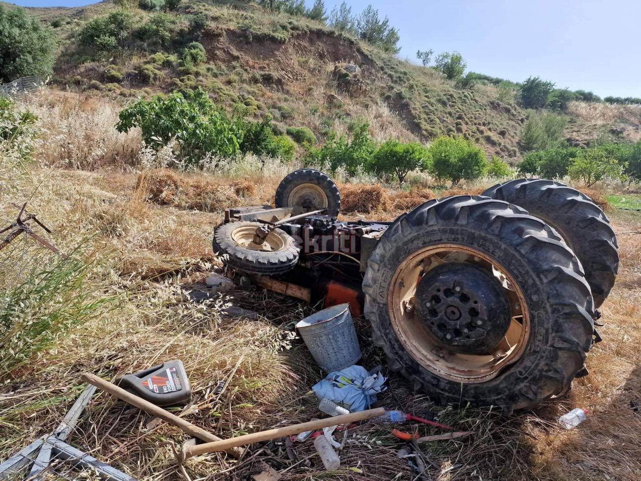 Ηράκλειο νεκρός τρακτέρ