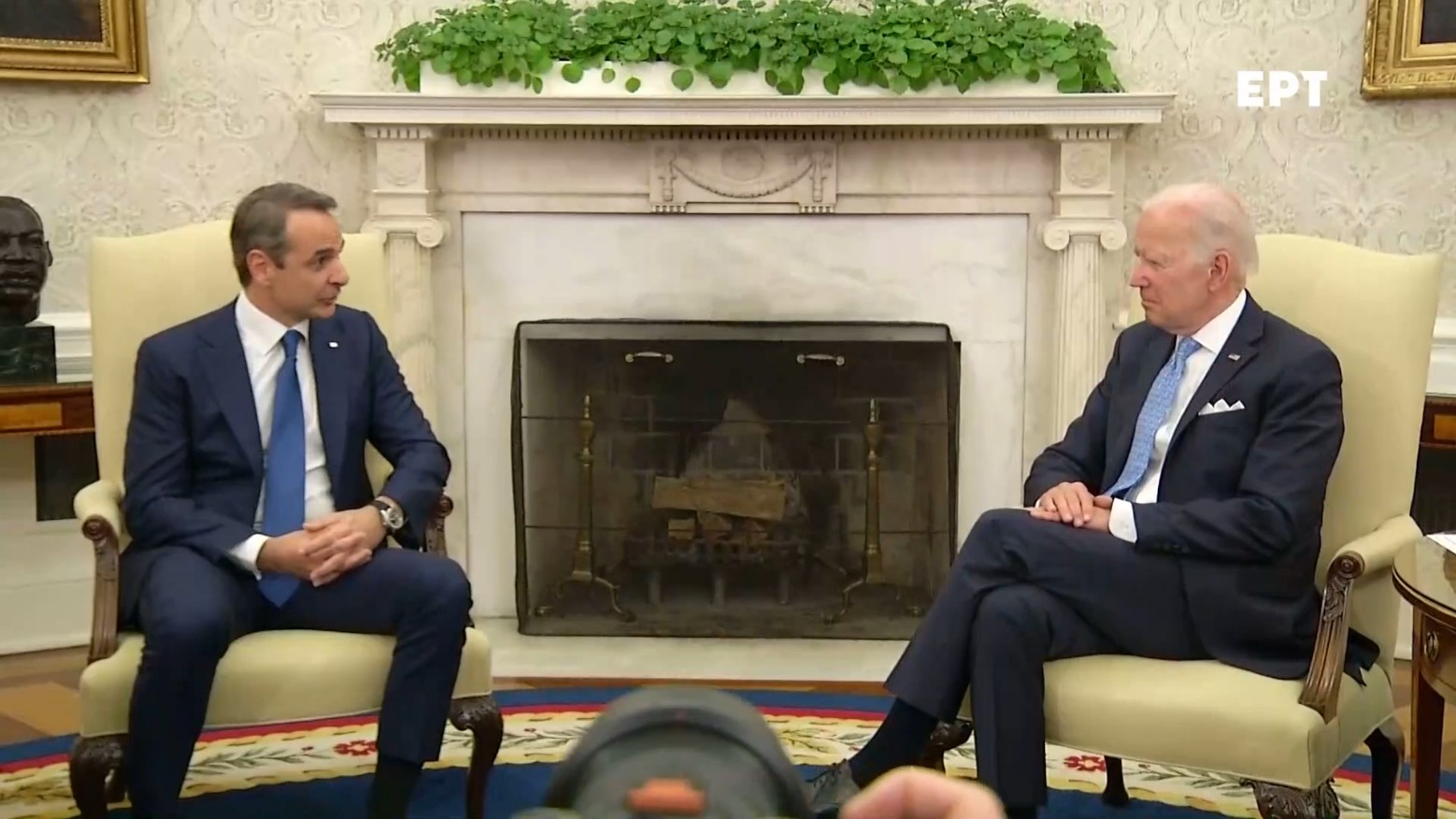 Ολοκληρώθηκε η συνάντηση Μητσοτάκη – Μπάιντεν