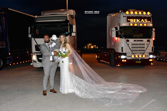 γάμος - Ναύπλιο-φορτηγά