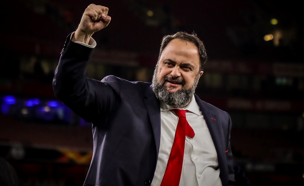 Ολυμπιακός: Οι πανηγυρισμοί του Βαγγέλη Μαρινάκη