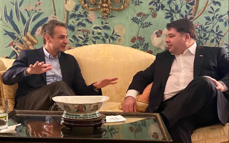 Κυριάκος Μητσοτάκης: Υποδοχή στο Blair House από τον Τζορτζ Τσούνη