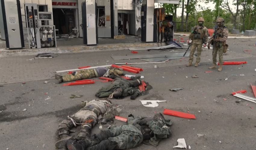 Ουκρανία: Φρικιαστική φωτογραφία με πτώματα στρατιωτών να σχηματίζουν το  “Ζ”