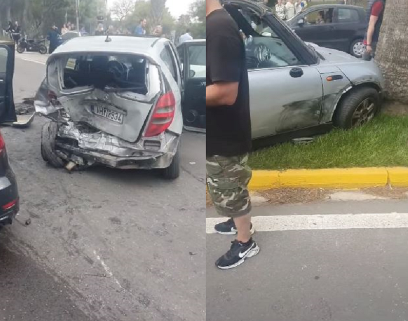 ΒΙΝΤΕΟ από την καραμπόλα στην παραλιακή