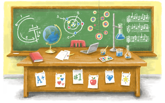 Google Doodle: Ημέρα εκτίμησης εκπαιδευτικών στις ΗΠΑ
