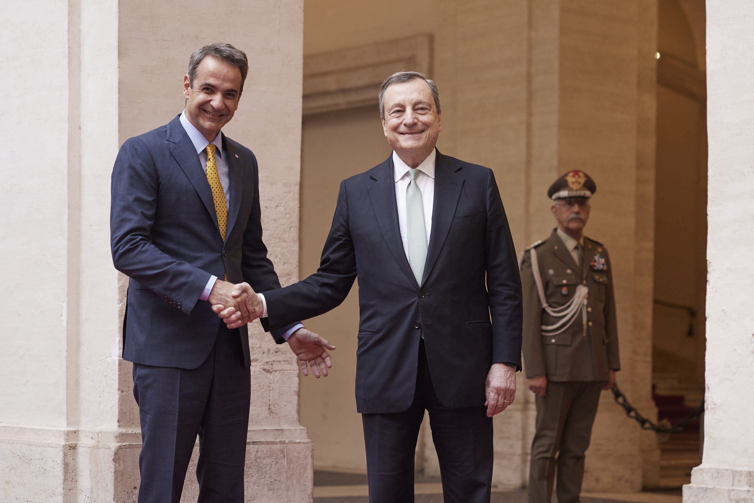 Ολοκληρώθηκε η συνάντηση Μητσοτάκη – Ντράγκι