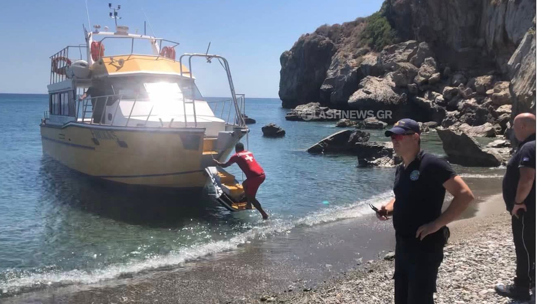 διάσωση τουρίστα - Πρέβελη